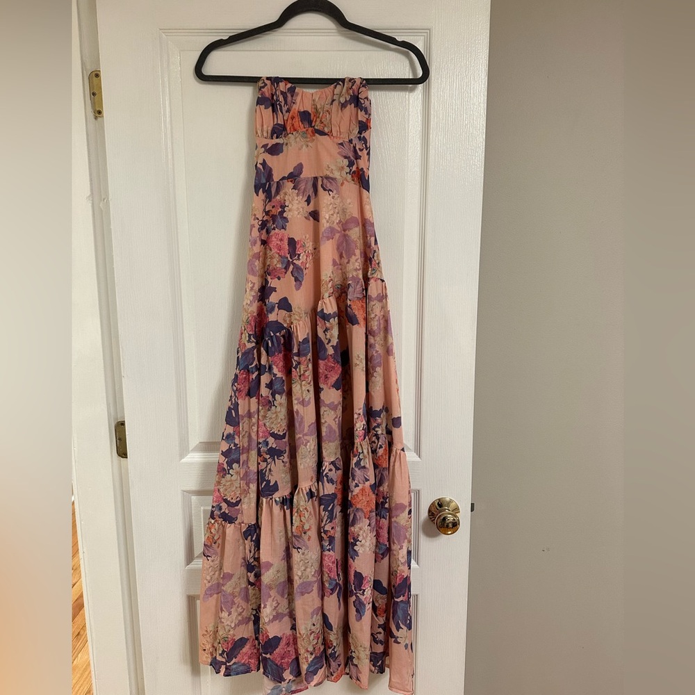 Hello Molly Floral Maxi Dress - Pink and Purple